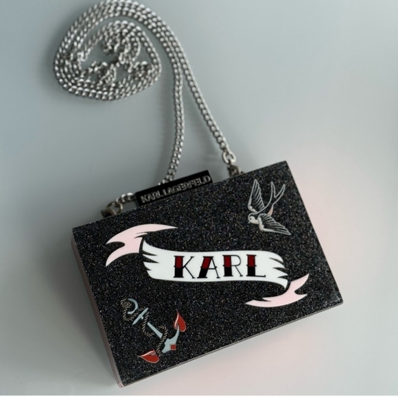 NWOT KARL LAGERFELD clutch - Picture 4 of 11